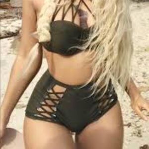 Forest Green Bathing Suit